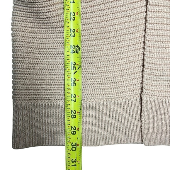 Aritzia Wilfred Darcey Cardigan Merino Wool Oversized Light Pink - Picture 10 of 13